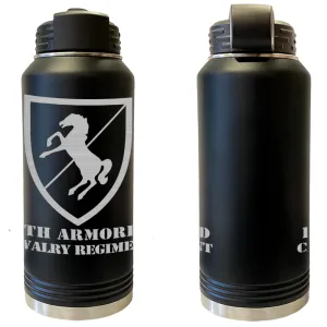 11th Armored Cavalry Regiment Laser Engraved Vacuum Sealed Water Bottles 32oz