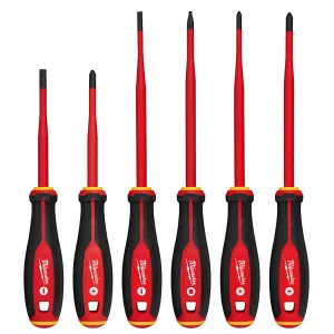 6pc 1000V Insulated Slim Tip Screwdriver Set