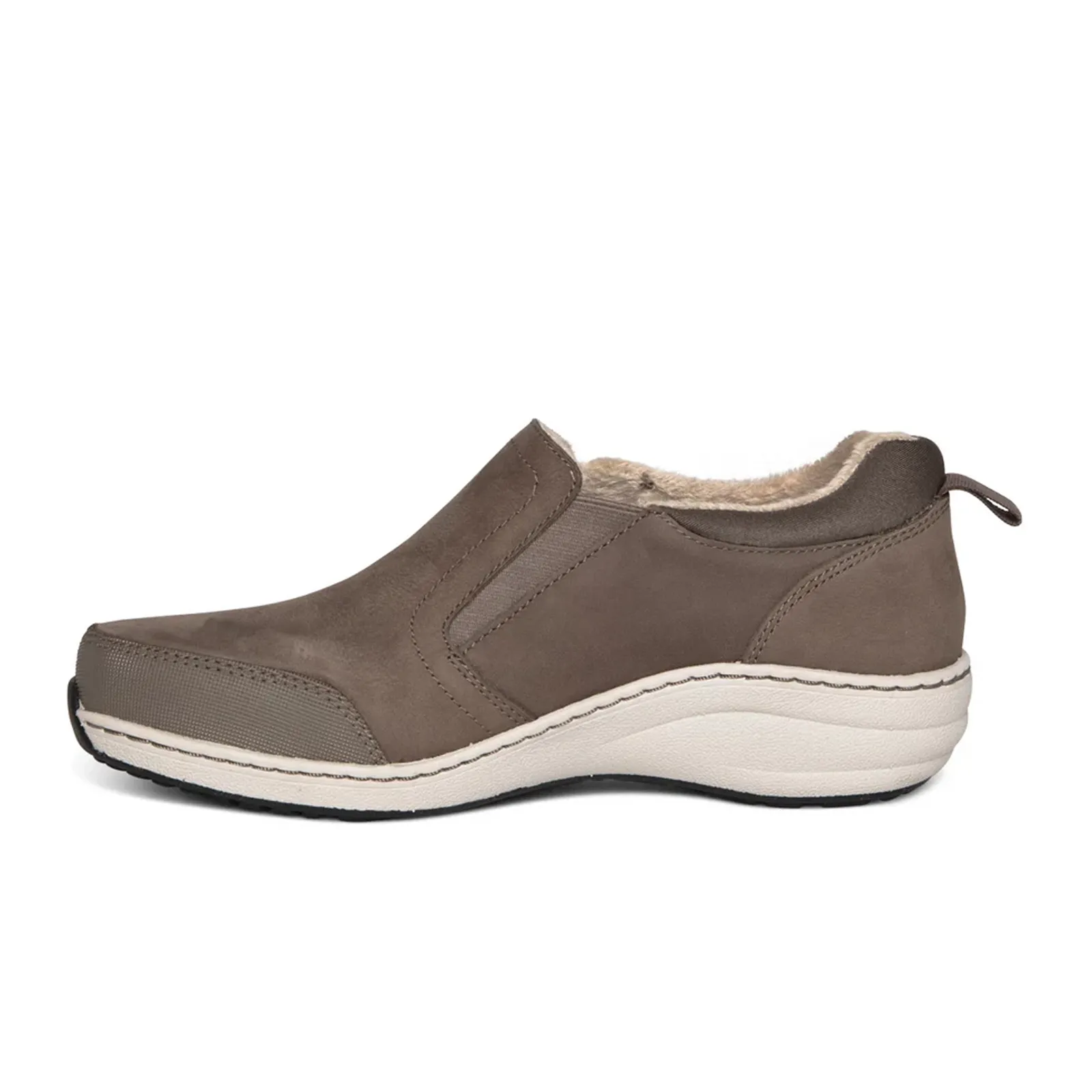 Aetrex Tyra Slip On (Women) - Warm Grey