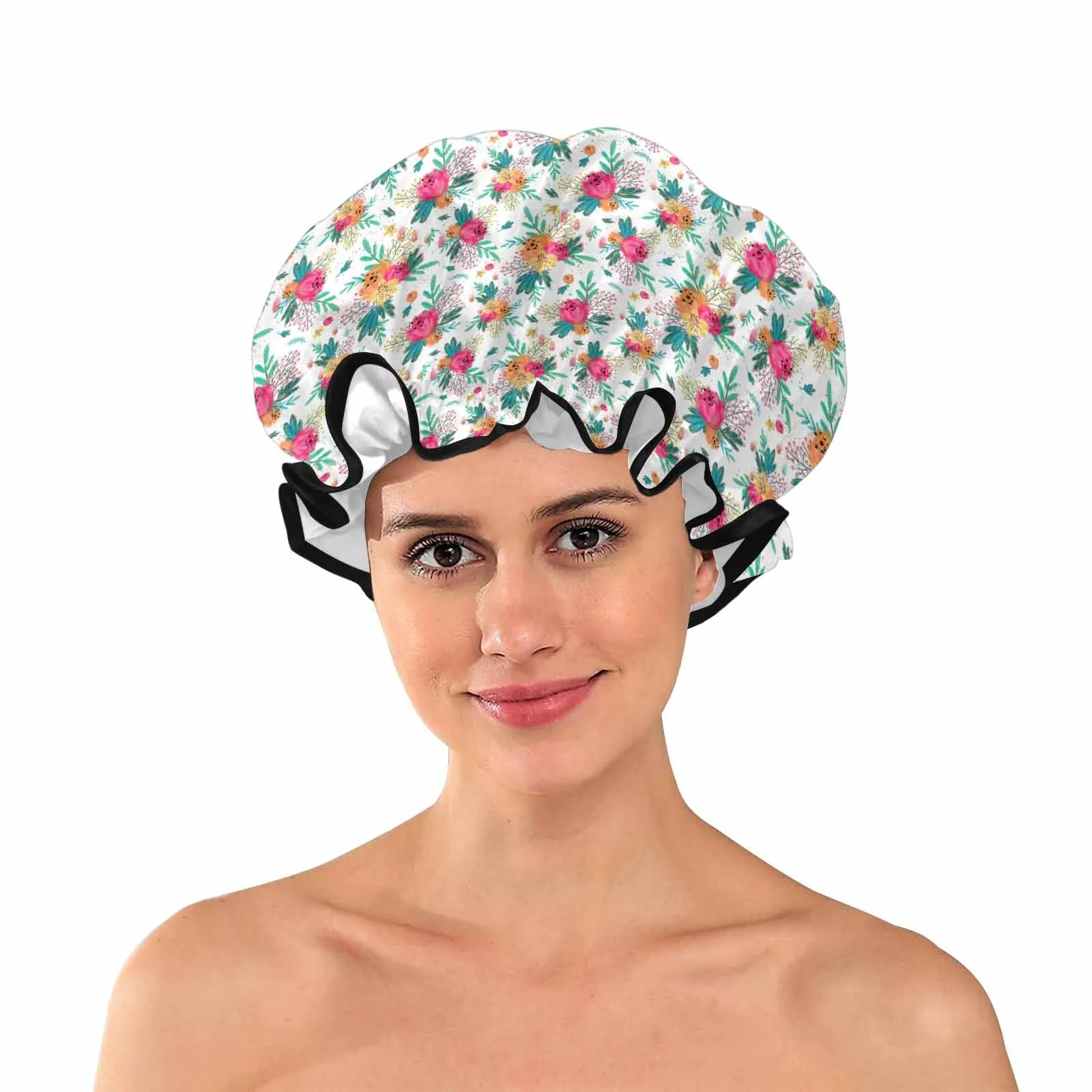 Australian Floral  Shower Cap