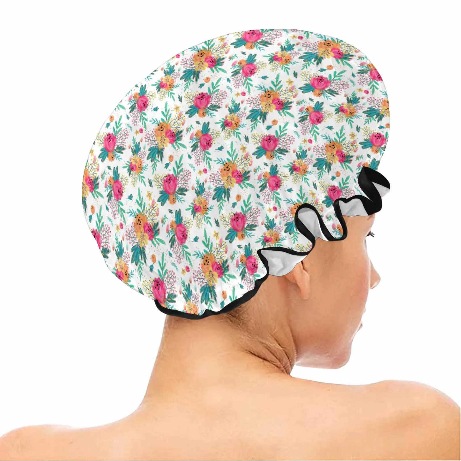 Australian Floral  Shower Cap