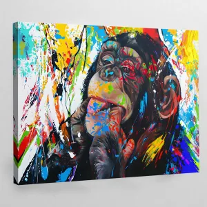 Monkey Pop Art Canvas