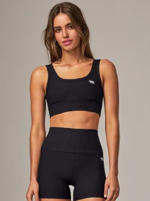 SCOOP UP RIBBED SPORTS BRA