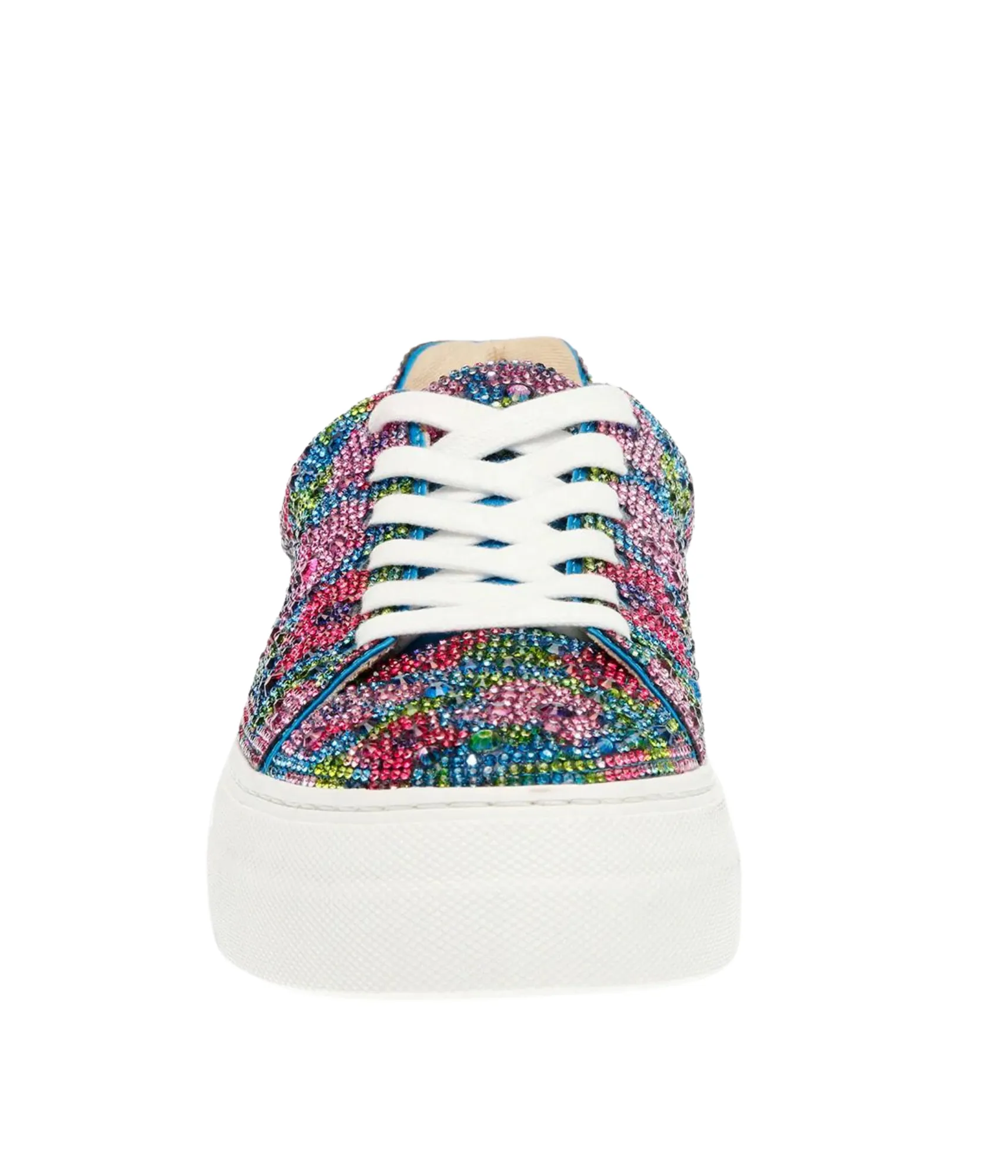 Sidny Rhinestone Sneakers in Blue Multi