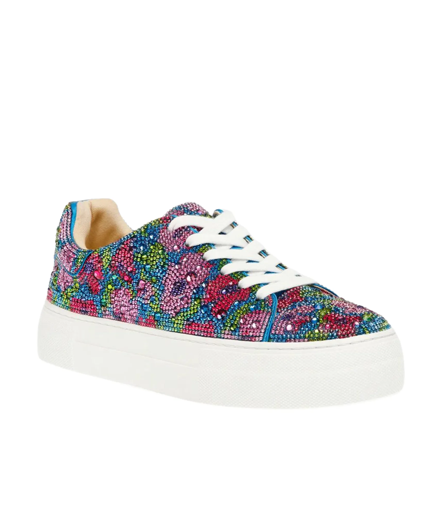 Sidny Rhinestone Sneakers in Blue Multi