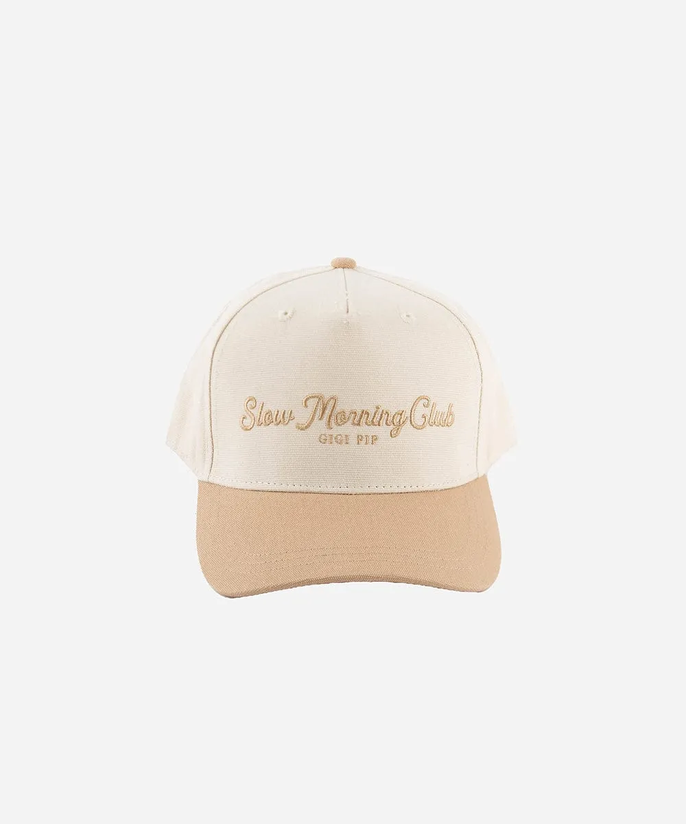 Slow Morning Club Canvas Trucker