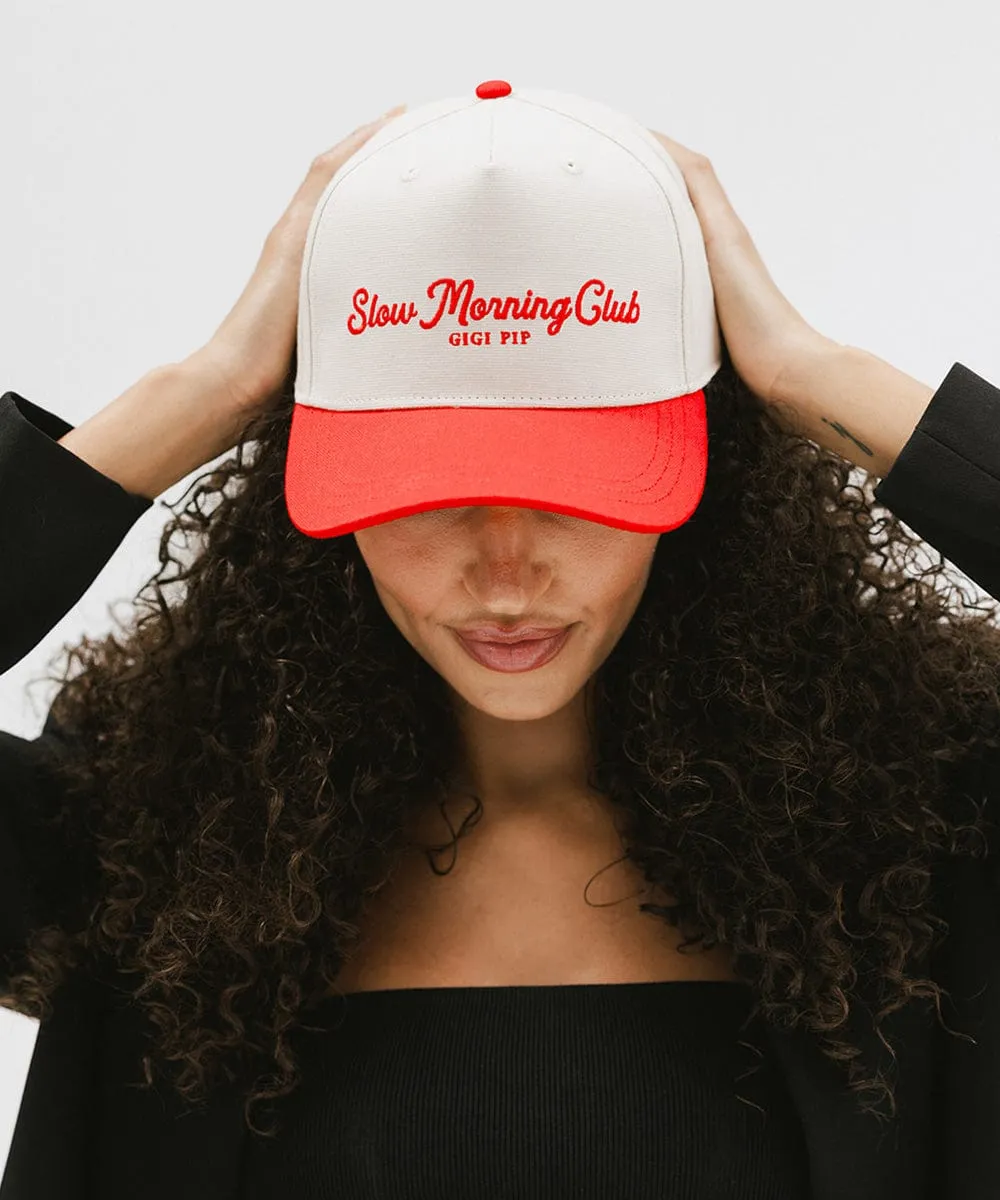 Slow Morning Club Canvas Trucker