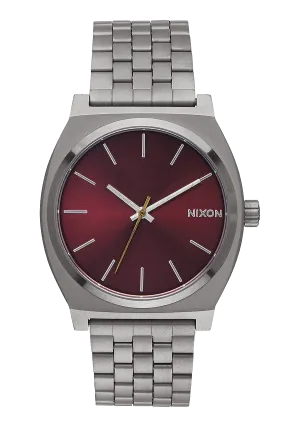 Time Teller - Gunmetal / Deep Burgundy